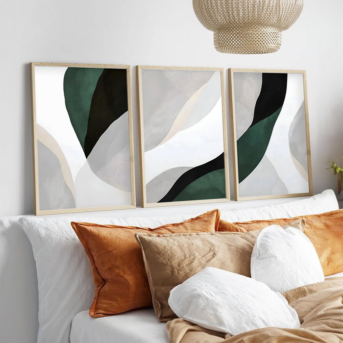 Wallity Huhu229 Cuadro Decorativo 3 Piezas MDF 50x35 cm